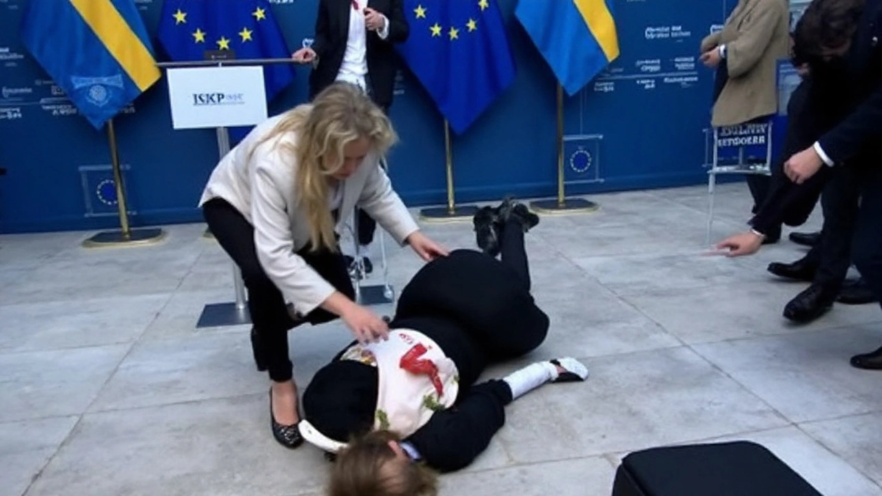 Elisabet Lann, nueva ministra de Sanidad de Suecia, se desmaya en rueda de prensa horas después de su nombramiento